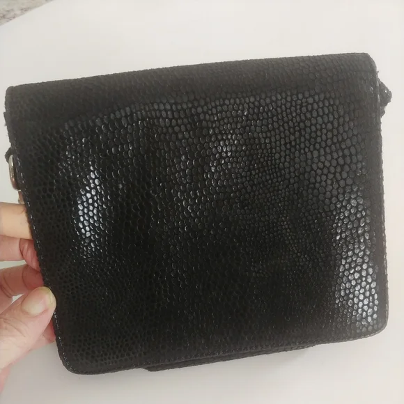 BEBE Elegant Leather Black Chain Shoulder Bag - Picture 10 of 13